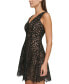 ფოტო #3 პროდუქტის Women's Lace Fit & Flare Dress