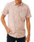 ფოტო #1 პროდუქტის Men's Floral Reef Short Sleeve Shirt