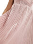 Фото #3 товара Y.A.S Bridesmaid plisse one shoulder maxi dress in pink