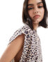 Фото #4 товара ASOS DESIGN oversized tank top in leopard print