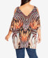 Фото #2 товара Plus Size Ibiza Kaftan Top