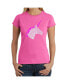 ფოტო #2 პროდუქტის Women's Word Art T-Shirt - Unicorn