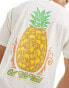 Vans pineapple skull back print t-shirt in white