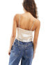 Calvin Klein Jeans sequinned cami top in cream