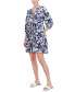 Фото #3 товара Petite Printed Button-Front A-Line Dress