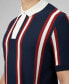 ფოტო #2 პროდუქტის Men's Mod Knitted Rugby Short Sleeve Shirt