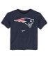 ფოტო #1 პროდუქტის Toddler Boys and Girls Navy New England Patriots Logo T-shirt