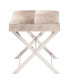 Фото #1 товара Stainless Steel Contemporary Stool, 20" x 16" x 18"