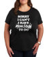 Mom Stuff To Do Plus Size Graphic T-Shirt