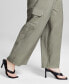 Фото #5 товара Trendy Plus Size Drawstring-Waist Cargo Pants