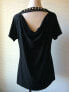 Michael Kors Women's Short Sleeve Embellished Cowl Back Top S