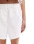 ASOS DESIGN denim boxer short in white weiß, XS - EU 32-34 - фото #5