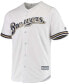 Фото #3 товара Men's White Milwaukee Brewers Home Official Cool Base Jersey