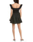 Фото #2 товара Avantlook Lace Ruffle Mini Dress Women's Black L