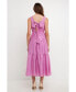 Women's Front Button Dress with Back bow