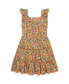 ფოტო #1 პროდუქტის Toddler and Little Girls Floral Ruffled Cotton Jersey Dress