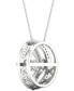 Фото #6 товара Diamond Fashion 18" Pendant Necklace (1/4 ct. t.w.) in 10k White Gold