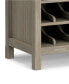 Avalon Solid Wood High Storage Wine Rack Cabinet