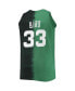Фото #4 товара Men's Larry Bird Black and Kelly Green Boston Celtics Profile Tie-Dye Player Tank Top