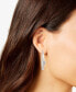 ფოტო #2 პროდუქტის Cubic Zirconia Polished Medium Hoop Earrings in Sterling Silver, 1.52"