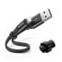 Фото #13 товара Płaski kabel przewód USB Iphone Lightning z uchwytem 2A 23CM czarny