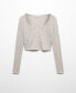 Фото #3 товара Women's Knitted Cropped Cardigan