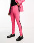 Фото #3 товара ASOS DESIGN super skinny tuxedo suit trouser in hot pink