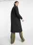 Фото #2 товара Only quilted longline coat in black