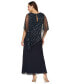 ფოტო #2 პროდუქტის Plus Size Beaded Popover Gown