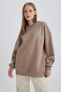 Фото #3 товара Coool Oversize Fit Bisiklet Yaka Sırt Baskılı Sweatshirt A8978ax23wn