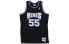 Mitchell & Ness NBA SW球迷版 国王队 威廉姆斯 55号 直筒宽松运动复古篮球背心 男女同款 黑色 / Баскетбольная жилетка Mitchell & Ness NBA SW 55 SMJYGS18206-SKIBLCK00JWI