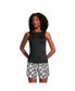 Фото #1 товара Women's Mastectomy High Neck UPF 50 Sun Protection Modest Tankini Swimsuit Top