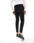 Фото #2 товара ASOS DESIGN slim fit wool mix suit trousers in black twill