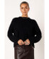 Фото #1 товара Women's Arlette Textured Knit Sweater - Black