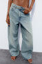 Trf baggy balloon mid-rise jeans