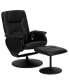 Фото #1 товара Massaging Multi-Position Recliner With Deep Side Pockets And Ottoman With Wrapped Base