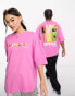 ASOS DESIGN unisex oversized t-shirt with Spice Girls print in pink Розовый, 2XS - фото #1