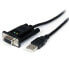 Фото #1 товара StarTech.com USB to Serial RS232 Adapter - DB9 Serial DCE Adapter Cable with FTDI - Null Modem - USB 1.1 / 2.0 - Bus-Powered - Black - 1.7 m - USB Type-A - DB-9 - Male - Female