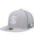 Фото #2 товара Men's Gray Chicago White Sox 2023 On-Field Batting Practice 59FIFTY Fitted Hat