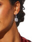 Cubic Zirconia Double Halo Leverback Earrings