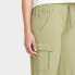 Фото #4 товара Women's Stretch Woven Tapered Cargo Pants 27" - All in Motion Olive Green 3X