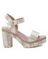 ფოტო #2 პროდუქტის Women's Heeled Platform Sandals By