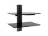 MegaMounts Tempered Glass Double Shelf Wall Mount