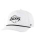 Фото #1 товара Men's White Los Angeles Lakers Rope Hitch Adjustable Hat