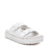 ფოტო #4 პროდუქტის Women's Double Strap Buckle Sandals By White