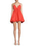 Фото #1 товара Платье мини-пузырьковое Cinq a Sept Effie женское, неоново-коралловое, размер 4