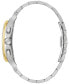 ფოტო #2 პროდუქტის Men's Chronograph Curv Two-Tone Stainless Steel Bracelet Watch 44mm