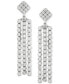 ფოტო #3 პროდუქტის Lab Grown Diamond Multi Dangle Drop Earrings (1-1/2 ct. t.w.) in 14k White Gold