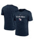 ფოტო #4 პროდუქტის Men's Navy Cleveland Guardians Wordmark Velocity Performance T-shirt