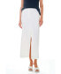 ფოტო #3 პროდუქტის Women's Mid-Waisted Front Slit Maxi Skirt